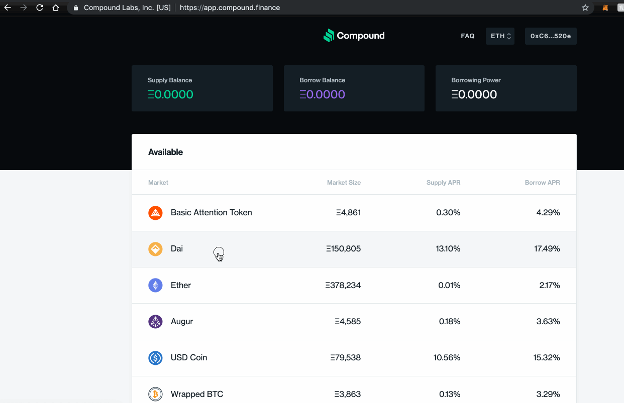 income Earn passive with Compound.