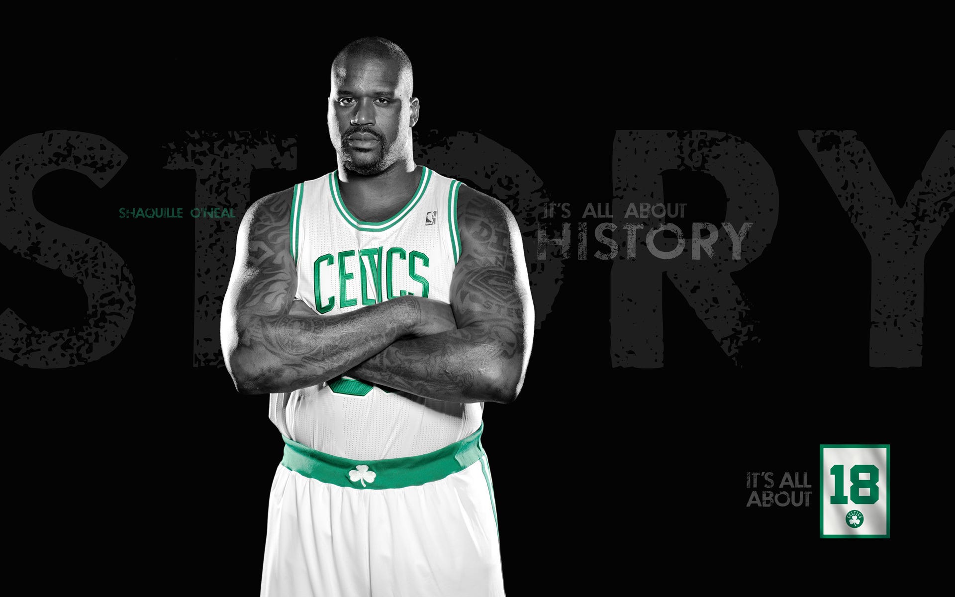 shaq boston celtics jersey