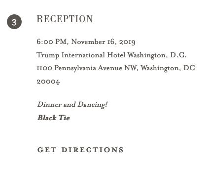 Two Trump Politicals One Trump Hotel Wedding Reception