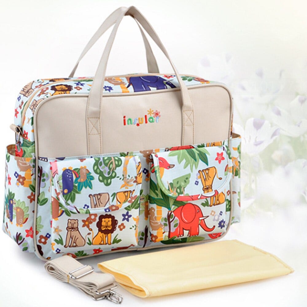 floral baby changing bag