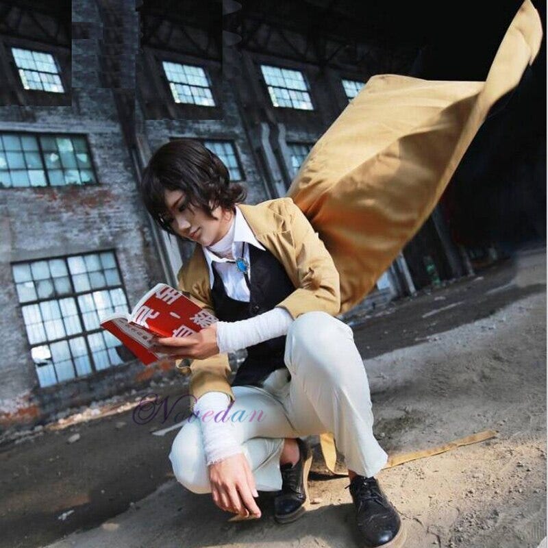 535032705 bungo stray dogs dazai osamu cosplay anime costume long jacket coat suit adult men halloween christmas costume novelty special use costumes accessories vinny s newsletter substack