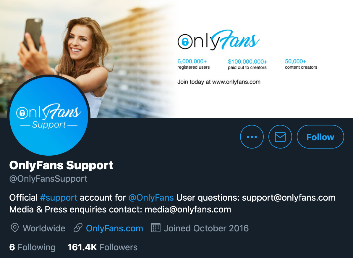 Call onlyfans support