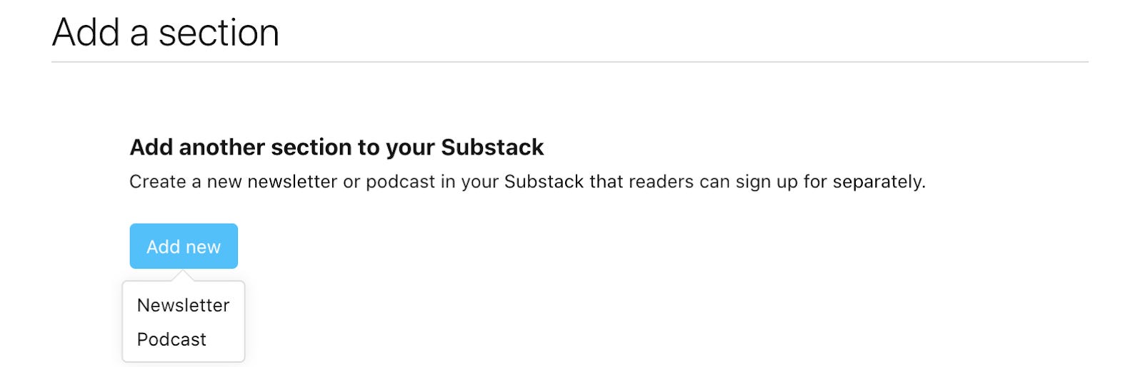 A guide to publication sections - Substack