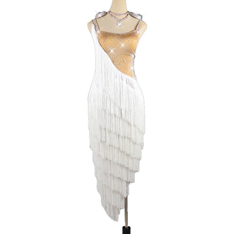 white fringe dress amazon