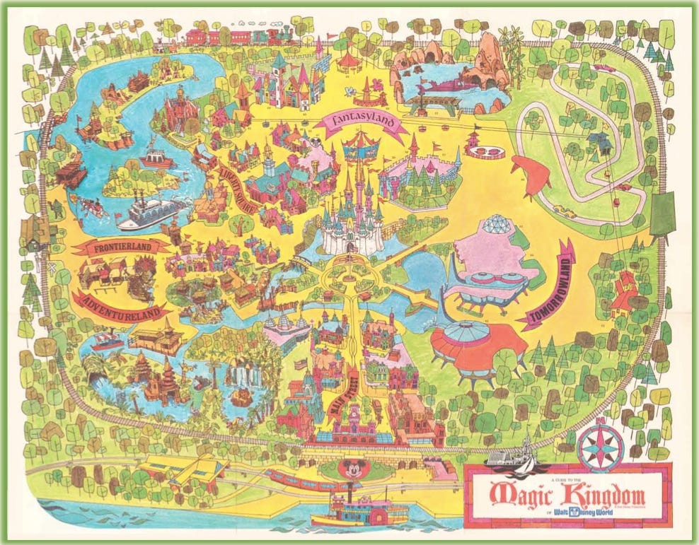 Map Of Disney Princess Kingdoms Was Zelda: Breath Of The Wild Inspired By Disney's Magic Kingdom?