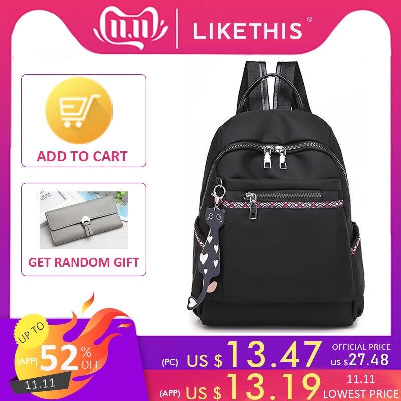 ladies back bag price