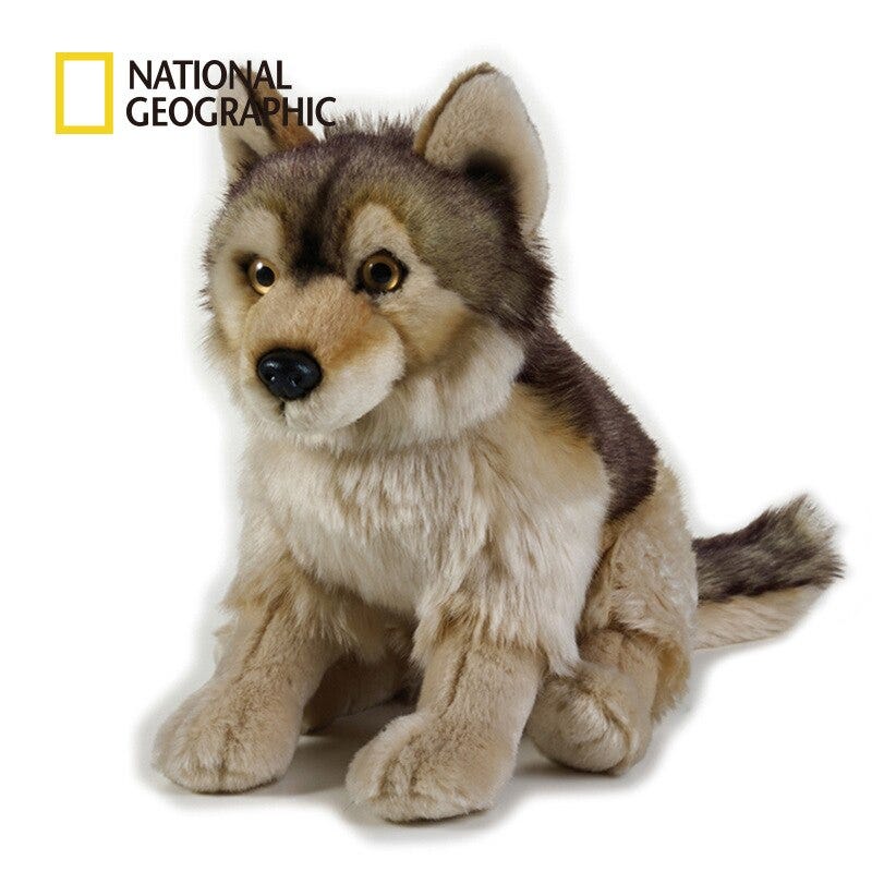 national geographic wolf plush