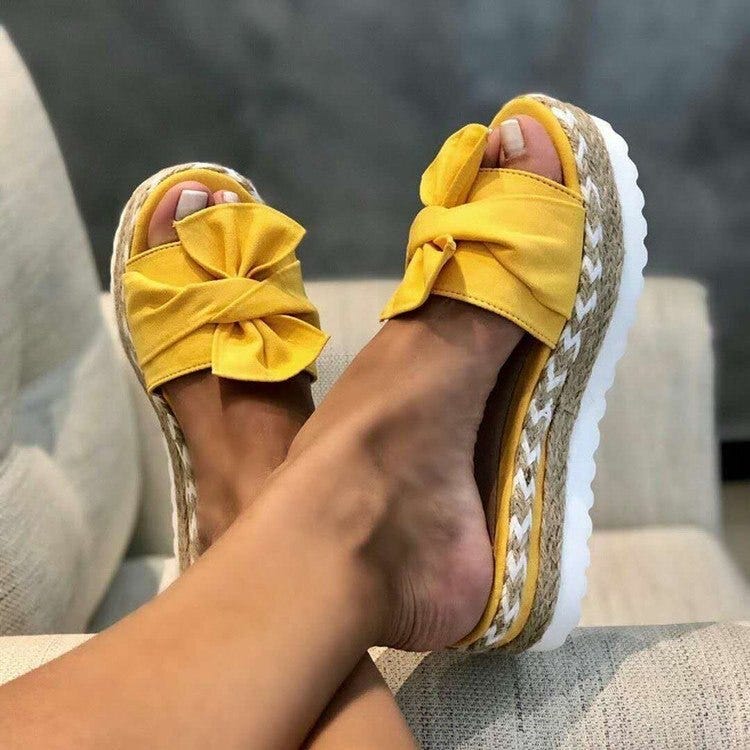 bow slippers for womens