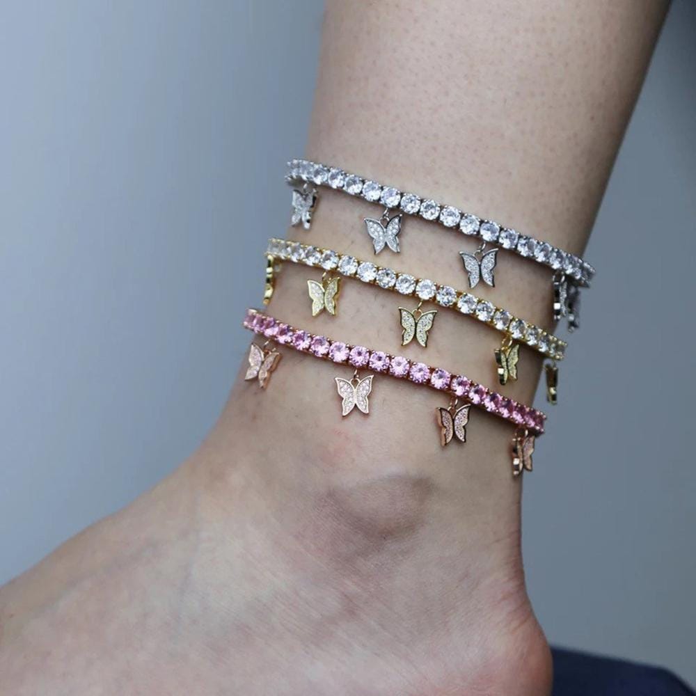 tennis chain anklet