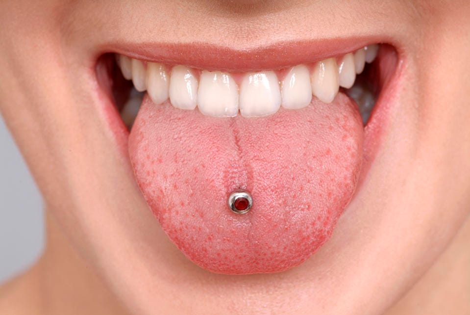 Piercing e a saúde da sua boca