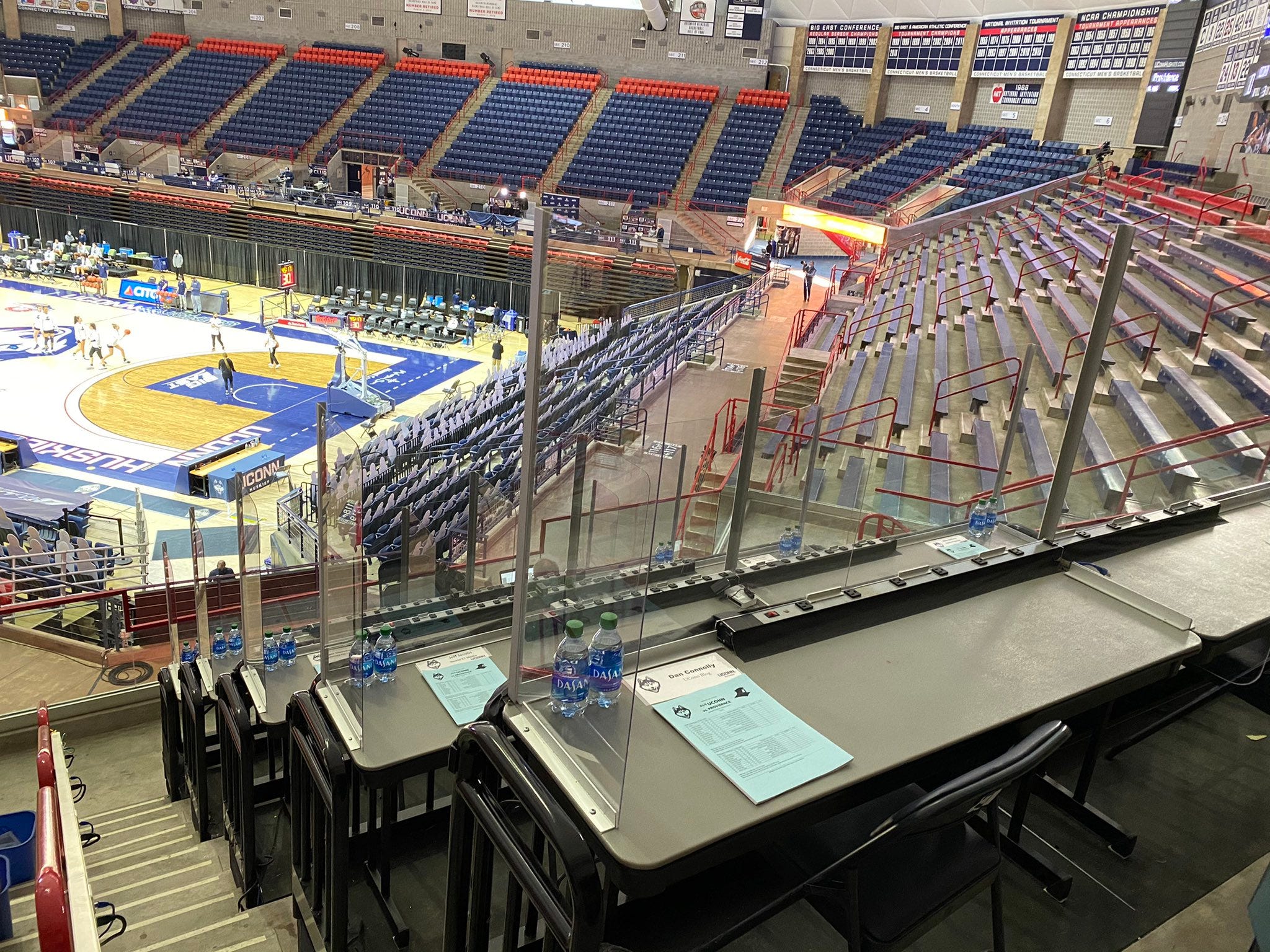 An Inside Look Gameday Inside Gampel Pavilion During The Covid Season By Daniel Connolly Uconn Wbb Weekly