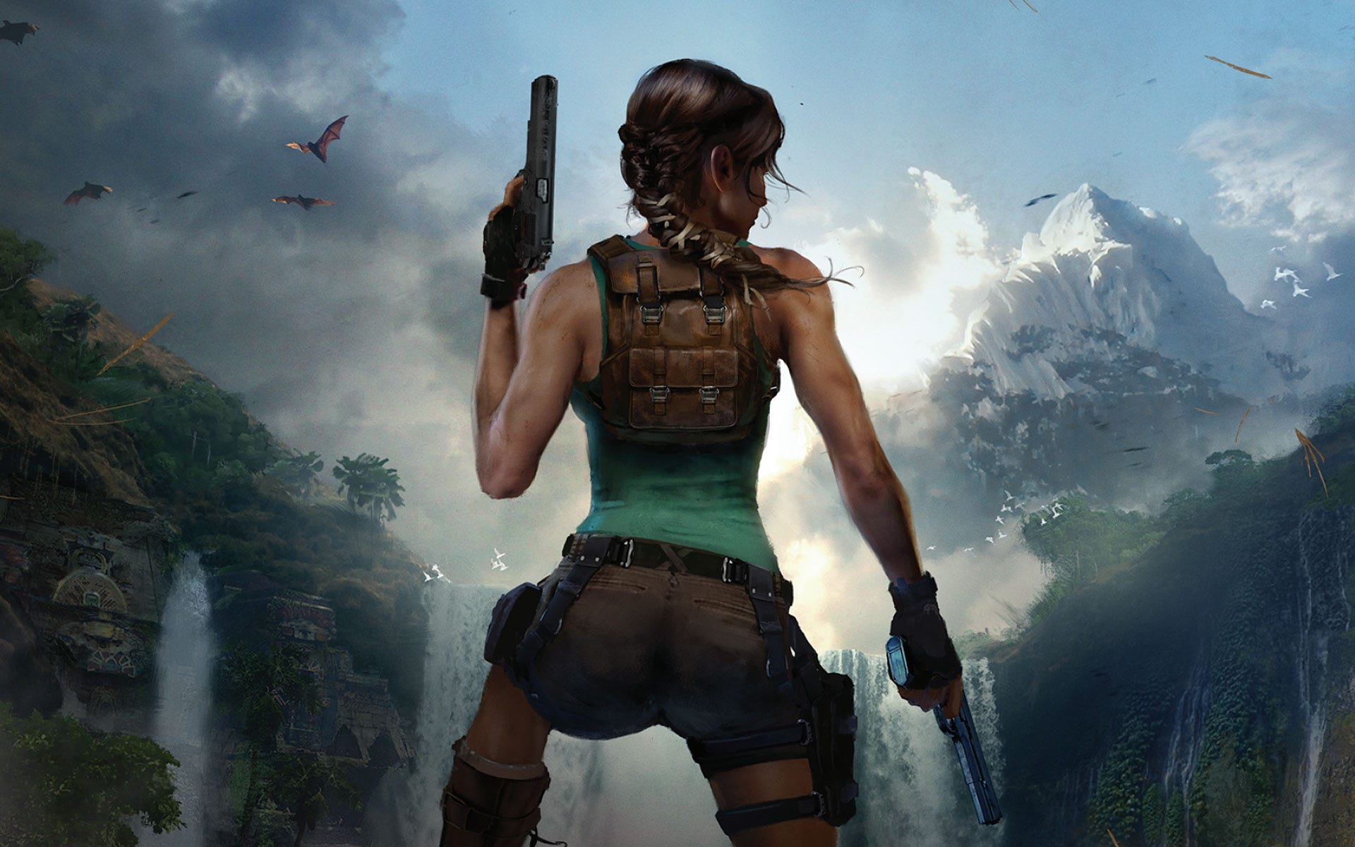 Lara Croft, British adventurer and game icon, age 25