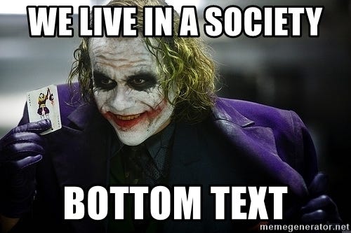 we live in a society