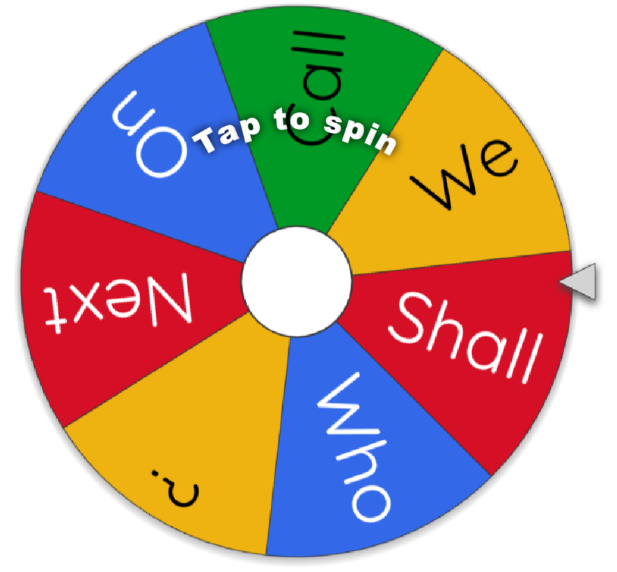 Tech Thursday Wheel Of Names By Breana Bayraktar