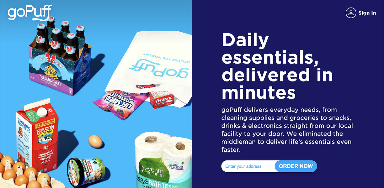 Gopuff Buys Time for Its 30-Minutes-or-Less Delivery Promise - The New York  Times