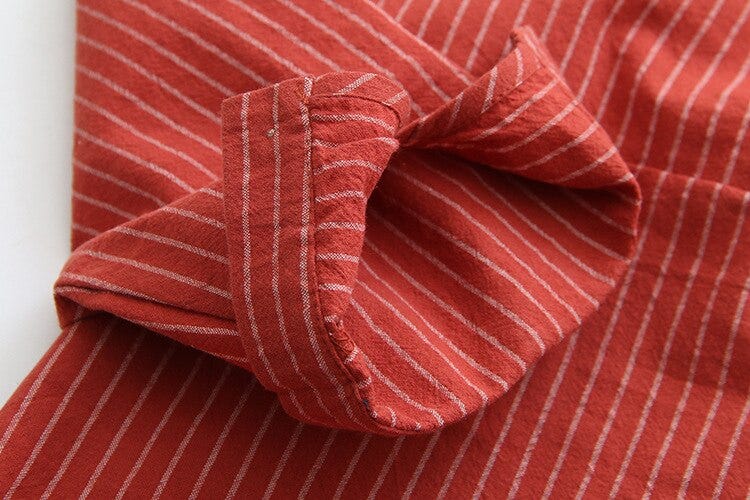 red white striped shirt plus size