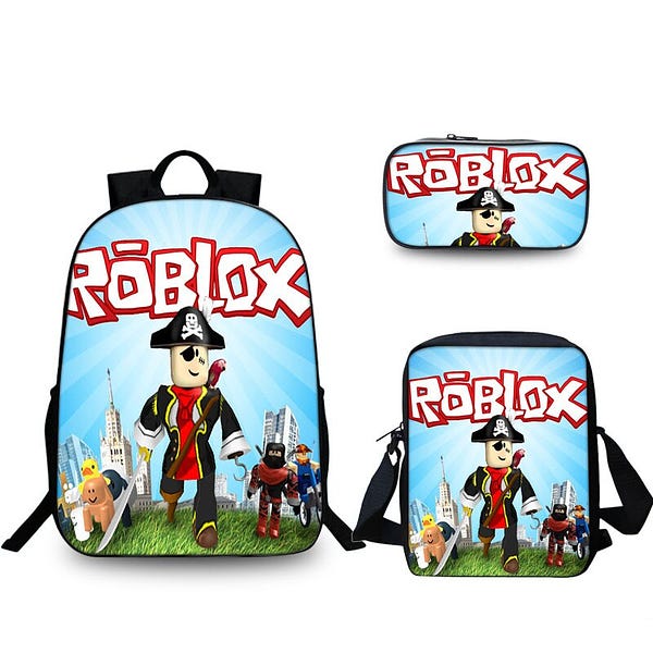 1660755160 3 Pcs Set Game Backpack Roblox Boy Kid Bags School Pencil Case Students Students Best Gifts For Children School Bags Mochila Luggage Bags Backpacks - roblox backpack kids 3pcs school bag set boys gaming bookbag