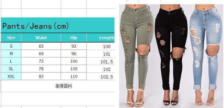 green ripped jeans womens
