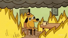 This Is Fine Fire GIF - This Is Fine Fire Dog - Discover & Share GIFs