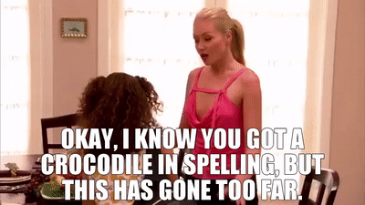 Maeby gets a crocodile in spelling on Arrested Development [gif]