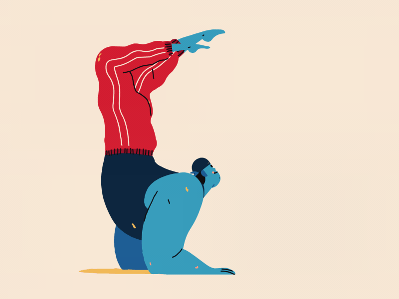 flexible yogi [gif] by henrique barone | Motion design animation, Character  design, Science fiction art retro