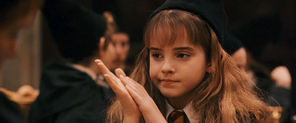Sarcastic Hermione Granger GIF