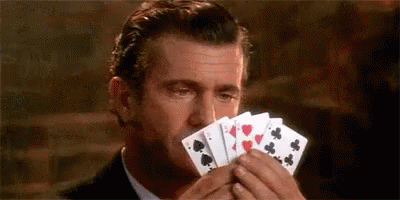 Mel Gibson Stupid GIF - MelGibson Stupid Looking - Discover & Share GIFs |  Playing cards, Poker, Uno card game