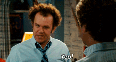 Reaction gif tagged with yes, John C. Reilly, Step Brothers