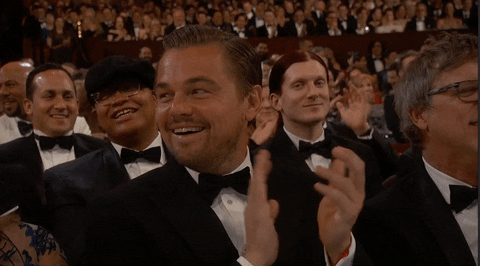Leonardo Dicaprio Clap GIF by The Academy Awards - Find & Share on GIPHY