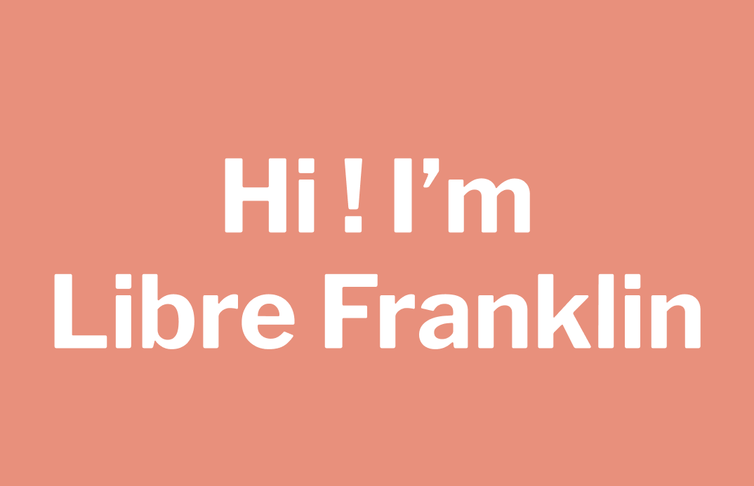 img: Samples of Libre Franklin 