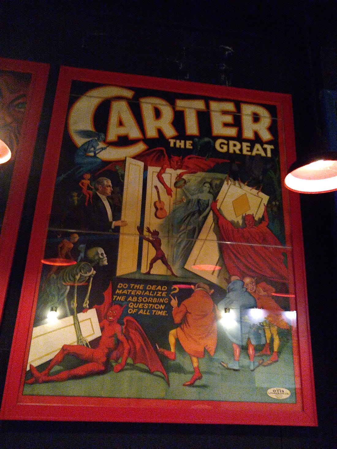 Huge poster for Carter the Great a magician