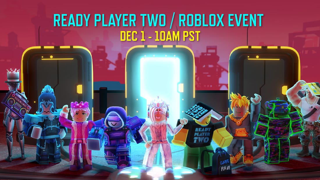 Fandom on Twitter: &quot;Ernest Cline&#39;s &#39;Ready Player Two&#39; prepares for launch  with an Oasis-themed treasure hunt on Roblox &#39;7 portals. 7 games. 7 quests.  7 relics. Follow the clues. Find the treasures&#39; (