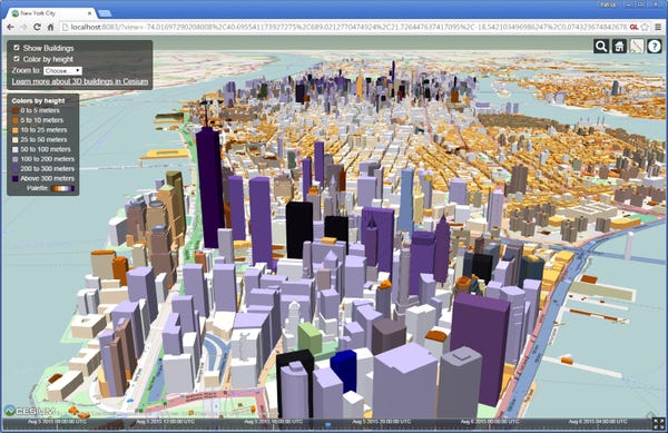 Live Map: Manhattan in 3D