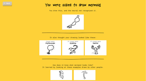 I have no clue how the Algo figured out the Mermaid. It was a pretty awful sketch!