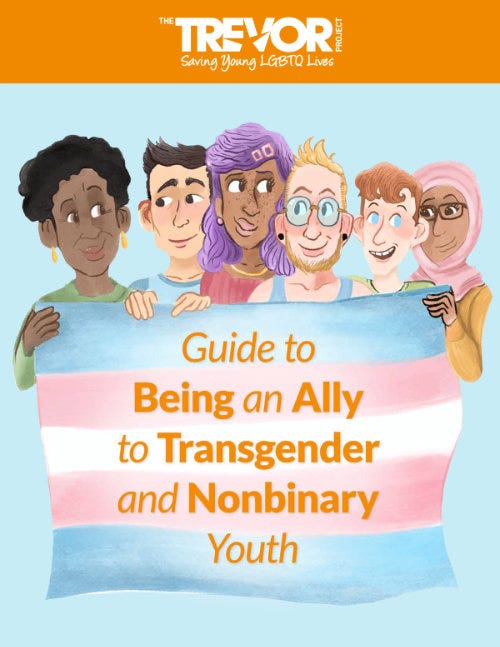 Cover of Guide to Being an Ally to Transgender and Nonbinary Youth