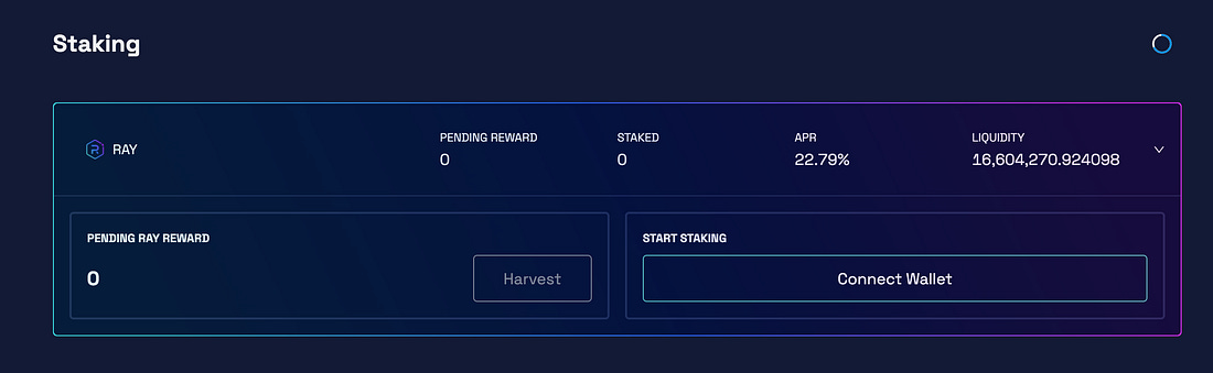 Raydium Review: Staking