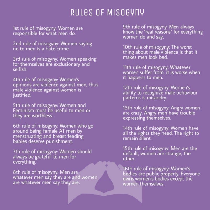 The Rules of Misogyny