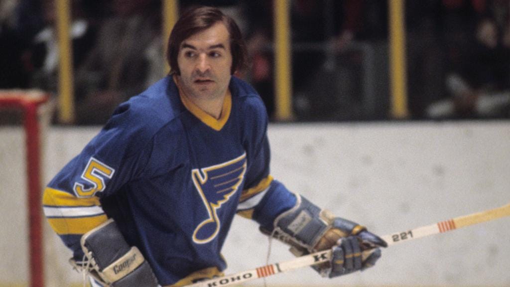 Bob Plager will have No. 5 jersey retired by Blues