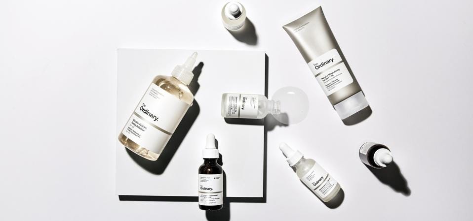 Cult beauty favorite The Ordinary.