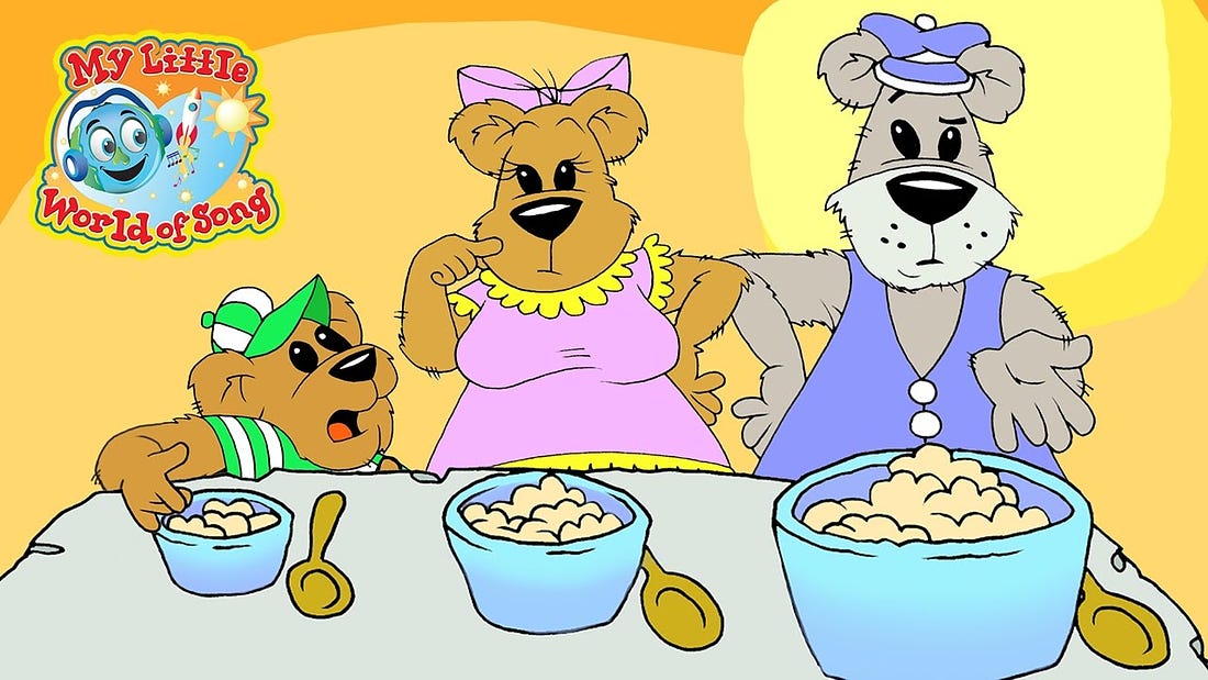 Goldilocks And The 3 Bears - YouTube
