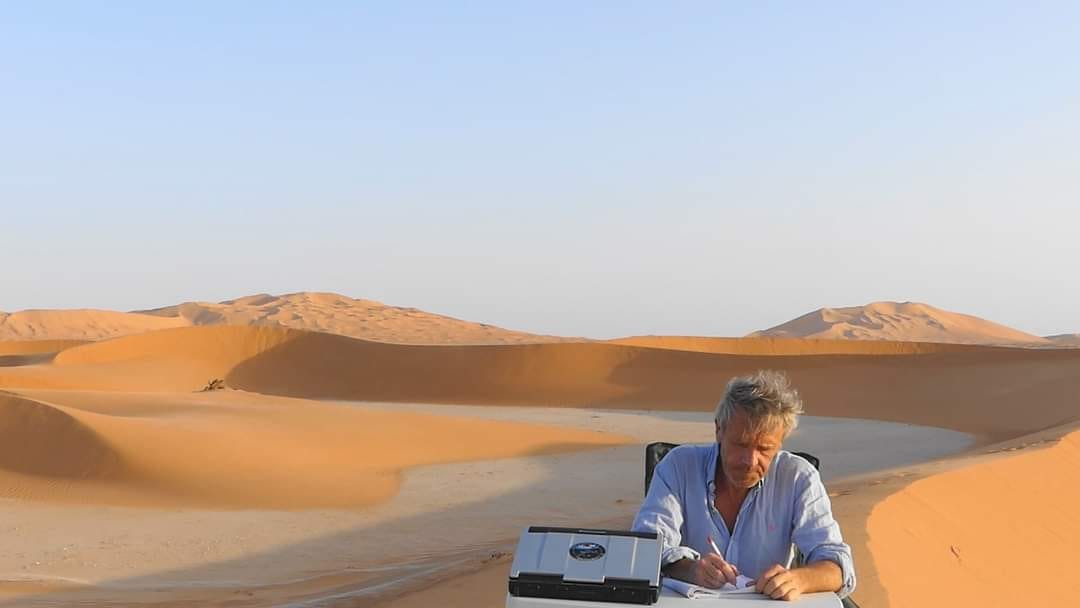Gauthier Toumonde dans le désert d'Oman