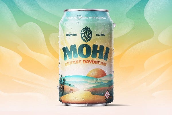 Mohi aims for the sweet spot where non-alcoholic craft beer meets THC-infused drinks. - VIA SWADE CANNABIS