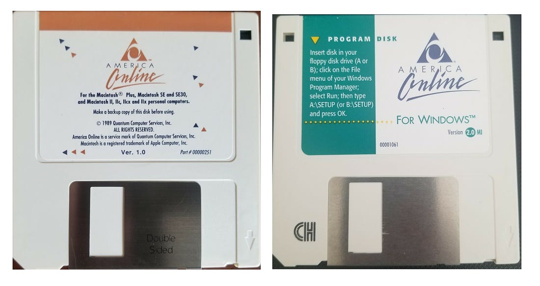 3.5" Floppy Disks for America Online