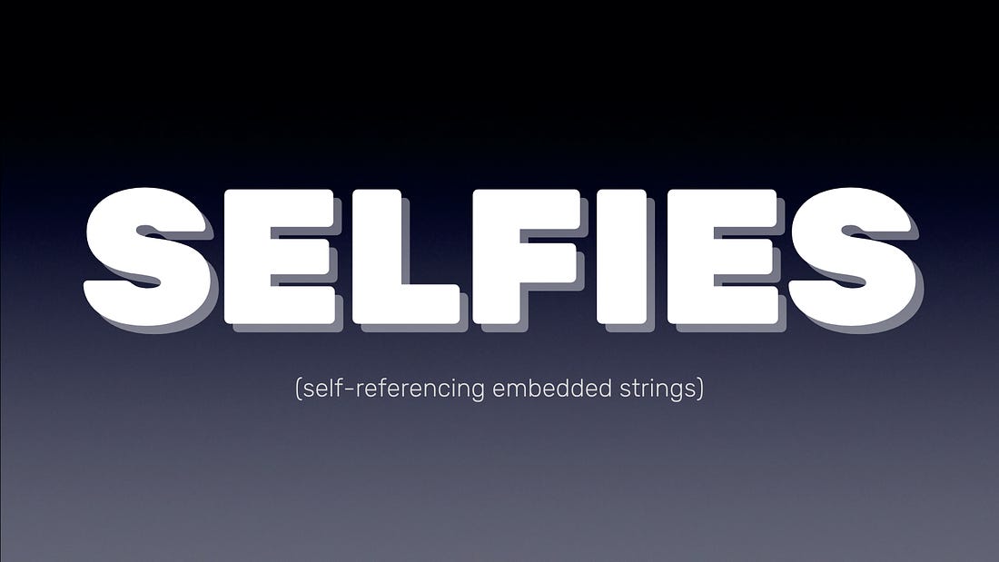 SELFIES (self-referencing embedded strings)