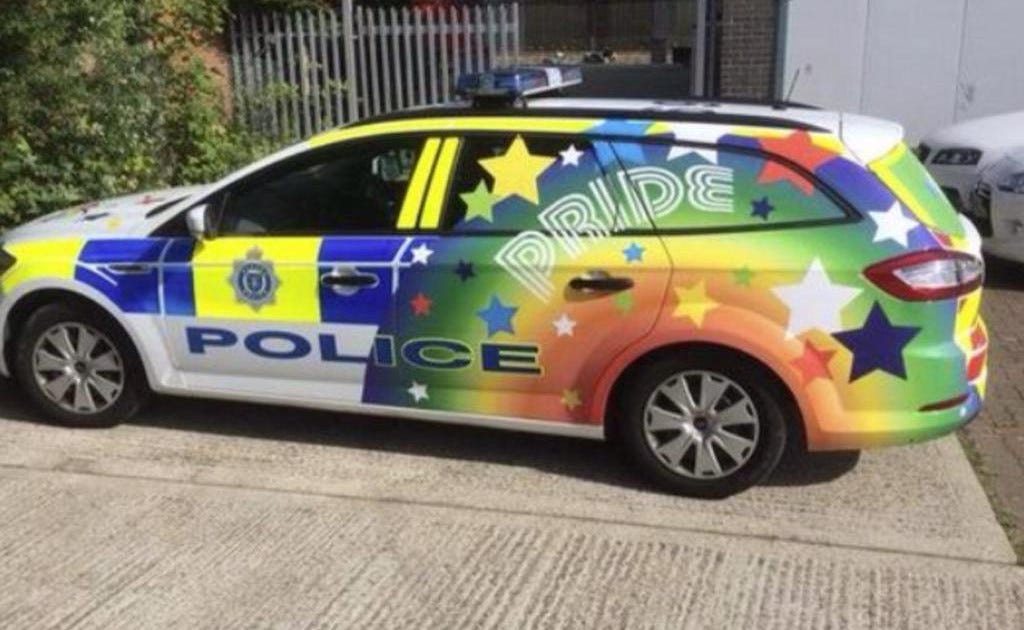 Police stick two fingers to rainbow car haters by getting bigger van |  Metro News