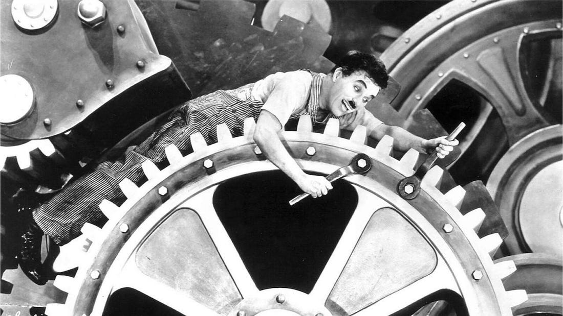 Photo des Temps modernes de Chaplin