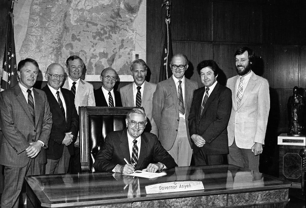 Coastal bill signing, 1980s