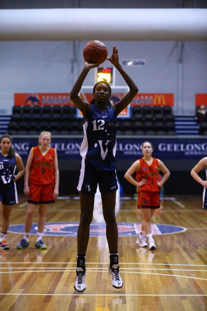 Ezi Magbegor | Credit: Basketball Australia/Kangaroo Photo's 