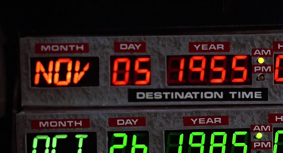 Dates in Movies on Twitter: &quot;&quot;Nov 5th 1955, that was the day I invented  time travel&quot; - Doc Brown #BackToTheFuture http://t.co/csnJkGL462&quot;