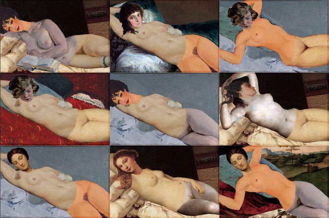 the Remixable Reclining Nude by Fabiello
